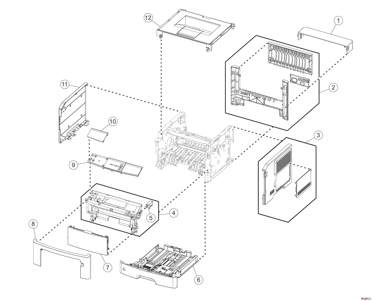 Lexmark MS310 Parts Argecy